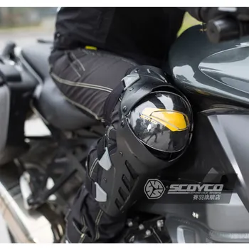 SCOYCO Motociklo Kelio 2 VNT Off-Road PC Korpuso Apsauga CE Sertifikuota Lokomotyvų Smūgiams Kelio Protector Apsauginė Pavaros