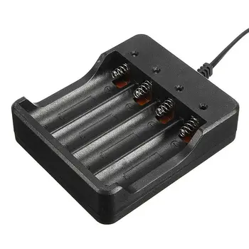 SOONHUA 4 Slots) Baterijos Kroviklį Mutis-Apsauga, Baterijos Įkrovikliai Su 4 LED Indikatoriai, 3,7 V 18650 Akumuliatoriai