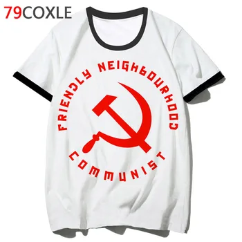 SSSR, CCCP Sovietų Sąjungos Rusija marškinėliai streetwear t-marškinėliai, drabužiai juokinga marškinėlius viršuje hop vyrų mokyklos 2019 klubo tee vyrų harajuku