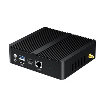 SVEIKO 6 1000Mbps LAN Mini PC Gigabit Wifi HDMI 2*USB Intel Celeron J1900 Maršrutizatorius Užkardos Ubuntu Windows 10 Ventiliatoriaus Mini Comput