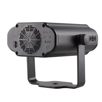 SVETIMŲ USB Mini Lazerinis Projektorius RG Garso Aktyvuotas Disco Šviesos Mobiliojo Led Scenos Šviesos Kambarys Šokių DJ Šalies Atveju