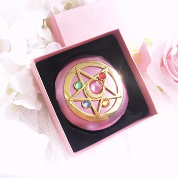 Sailor moon Mėnesiena Atminties Serijos Crystal Star Veidrodis Atveju, kosmetikos make up veidrodis