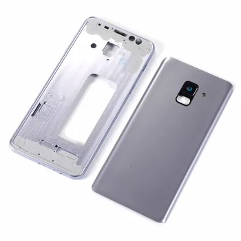 Samsung Galaxy A8 2018 A530 A530F SM-A530F A530DS Būsto metalo Viduryje Rėmas+Stiklas Baterija, galinis Dangtelis +Įrankiai
