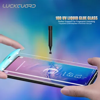 Samsung Galaxy S10 Screen Protector, UV Klijai Visiškai Aprėptis pirštų Atspaudų Atrakinti Grūdintas Stiklas Samsung S10 Plius S10 e Filmas