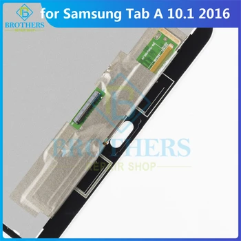 Samsung Galaxy Tab 10.1 2016 SM-T580 SM-T585 P580 P585 LCD Dispaly Asamblėjos Planšetinio kompiuterio LCD Ekrane Jutikliniu Ekranu, skaitmeninis keitiklis Bandymas