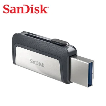 SanDisk usb 128GB SDDDC2 Extreme high speed Tipo C USB3.1 Dvejopo OTG USB Flash Drive 64GB Pen Ratai 256 GB 150M/S Pen Diskai