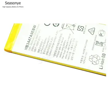 Seasonye 1x 2600mAh / 9.88 Wh HB3447A9EBW Telefonas Pakeitimo Li-Polimero Baterijos Huawei Ascend P8