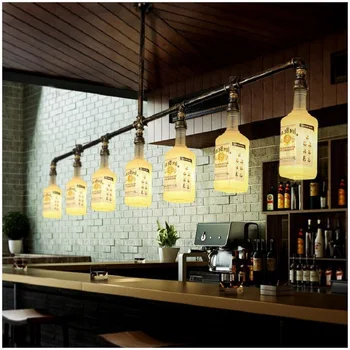 Senovinių Geležies Loft Bar Kambarį LED Šviestuvo Pramonės Pakabukas Lempos Šviesos Namuose Kabo Lempos, Virtuvės Šviestuvas, Šviestuvai