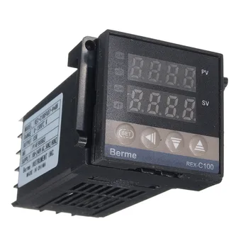 Signalizacijos REX-C100 110V iki 240V nuo 0 iki 1300 Laipsnių Skaitmeninė PID Reguliatorius Rinkiniai su K Tipo Zondas Jutiklis