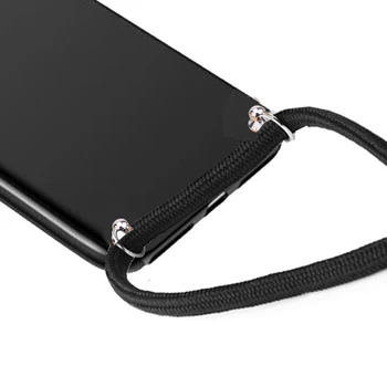 Silikono TPU Case for Blackview A80 Pro A60 A20 Pro Max 1 Telefono Dangtelį Karoliai Crossbody Virvė