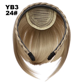 Similler Sintetinių Plaukų Tvarkingas Pakraštyje Su Nerijos Lankelis Bukas Kirpčiukai Plaukų priauginimas Moterų Hairpieces