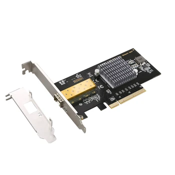 Single Port PCI-E 10 Gigabit Tinklo Kortelė RJ45 Uostų Lan plokštė su 82599 10/100/1000/10000Mbps
