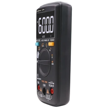 Skaitmeninis Multimetras 6000 skaičiuoja Auto Atgal šviesos AC/DC Voltmeter tranzistorius testeris Dažnio Diodo Temperatūros RM102PRO