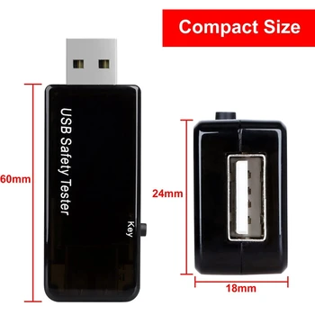 Skaitmeninis USB Testeris LED Įkrovimo Dc 5.1 30 V Įtampos Srovės Maitinimo Talpa Testeris, Matuoklis Voltmeter Detektorius
