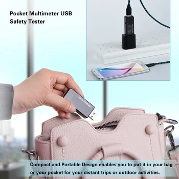 Skaitmeninis USB Testeris LED Įkrovimo Dc 5.1 30 V Įtampos Srovės Maitinimo Talpa Testeris, Matuoklis Voltmeter Detektorius