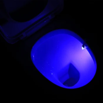 Smart Protingas 16/8 Spalva Tualetas Lempa UV Ultravioletiniai Vonios kambarys Kūrybos Lempa Led Žmogaus Indukcijos Įjungta/Išjungta Šviesos Naktį