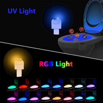 Smart UV Sterilizavimo Rankų Plovimas Lempos Sterilizacija Tualetas Lempa LED+UV UV Sterilizavimo Lempa LED Aromaterapija Lempos