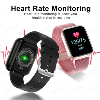 Smart Watch Vyrai Moterys jutiklinių Sport Fitness Tracker Kraujo Spaudimas, Širdies ritmo Monitorius 