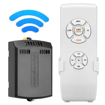 Smart WiFi Ventiliatorius Nuotolinis Valdymo Rinkinys, Mažas Dydis ir Universali, 4 Greičių Ir 12 Atgalinės atskaitos Laiką, Suderinama su Alexa