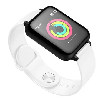 Smartwatch B57 smart žiūrėti vandeniui širdies ritmo monitorius kraujo spaudimą kelis sporto režimas smartwatch moterys vyrai nešiojami lašas