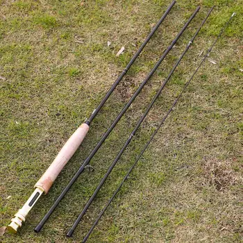 Sougayilang 2.7 M 4 Skirsniuose 5/6 Fly Fishing Rod Kelis Stilius Anglies Pluošto Meškerykotis Dvejopo Naudojimo Verpimo Bass Fishing Pole