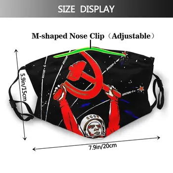Sovietų Kosmonautas Pergalę Masque Apsaugos CCCP Tarybų Socialistinių Respublikų Sąjungai (SSRS Adulte Veido Kaukė Su Filtrais