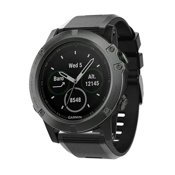 Spalvinga Watchband Dirželis Garmin Fenix 6X 6X 5X Pro Plus 3 HR Žiūrėti 26MM Greitai Spaudai Silikono Easyfit Riešo Juostos Dirželis