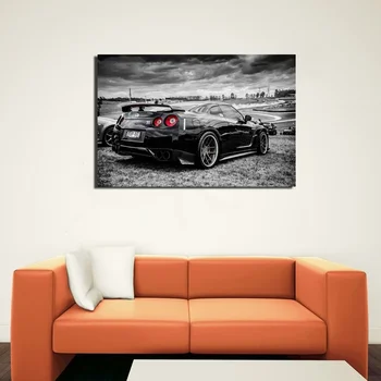 Sporto Automobilių Lenktynių Nissan GTR Super Automobilių Plakatas Sienos Menas Nuotraukas, Tapybos Sienos Meno Kambarį Namų Dekoro (be Rėmelio)