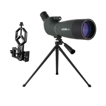 Spotting scope Monokuliariniai Teleskopas Zoom 25-75X70mm Vandeniui Birdwatch Medžioklės Su trikoju& Universalus mobiliojo telefono laikiklis