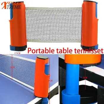 Stalo Tenisas Ju Nešiojamų Ištraukiama Ping Pong Po Ju Rack Bet Lentelė