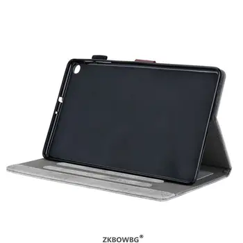 Stendas Tablet Case for Samsung Galaxy Tab 10.1 2019 SM-T510 SM-T515 T510 T515 PU Odos, Flip Dangtelis Apsaugos Atvejais