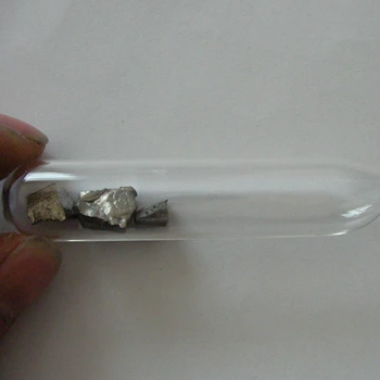 Stiklo Uždaromos Retųjų Žemių Metalų Atominis Holmium 3N Ho 99.9% Gryno 5 Gramų Kiekvieną