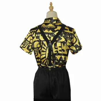 Strangestory Svetimas Dalykų Marškinėlius Vienuolika Kostiumas Jim Bunkerį 3D Spausdinimo Geltona Trumpas Rankovės marškinėliai Palaidinė Moterims Marškinėliai Vyrams Mergaitės