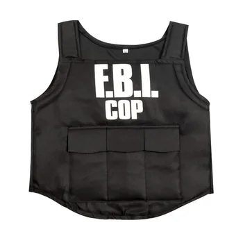 Suknelė FTB Agentas Policijos Uniformą Bulletproof Vest & Šalmas Kostiumas Išgalvotas Suknelė Przybornik 3-9 metų vaikams policijos kostiumas