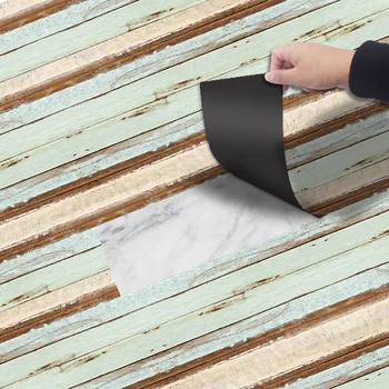 Sustorėti grindų lipdukai 20 x 300 cm Lipni PVC Vinilo Grindų Plytelės 3D Modelis atsparus Vandeniui Siena Lipdukas Namų Dekoro EWF007