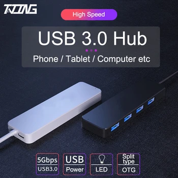 SĄLYGAS USB 3.0 HUB 4 Uostų Išorės Splitter su 