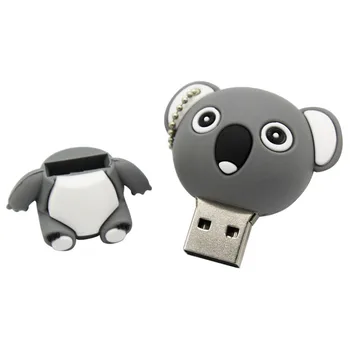 TEKSTAS MAN pendriveCute gyvūnų koala U disk4GB 8GB 16GB 32GB 64GBUSB 2.0 įrankis Atminties Stick2.0 Usb 