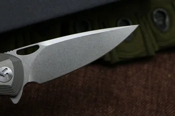 TIGEND Maker 2 Flipper sulankstomas peilis S35VN Titano rankena rutulinis guolis kempingas medžioklės peilius, lauko EDC įrankiai