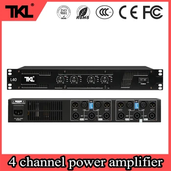TKL L40 4 * 450W 8ohms 4 kanalų profesionalus stiprintuvas Universiteto veiklos garso galia DJ stiprintuvas