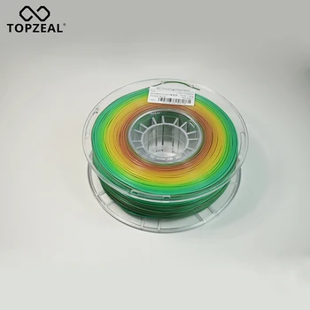 TOPZEAL 3D Spausdintuvas Vaivorykštė PLA Gijų 1.75 mm Kaitinimo Matmenų Tikslumas +/-0.02 mm 1KG 343M 3D Spausdinimo Medžiagos RepRap