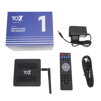 TOX1 TV Box, Set top Box, 4K HD Smart Android 9.0 Amlogic S905X3 4GB 32GB 2.4 G 5G WiFi, Bluetooth 1000M LAN 