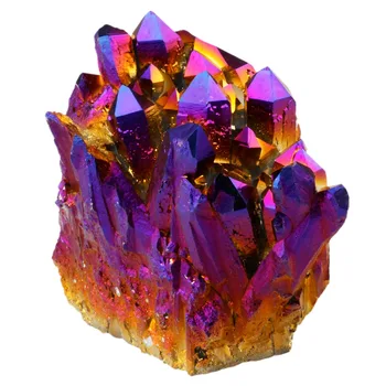 TUMBEELLUWA Gamtos Padengtas Titano Kristalinis Kvarcas Violetinė Grupių Geode Druzy Namų Puošybai Gem Akmens Pavyzdys