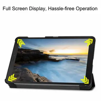 Tablet case for Samsung Galaxy Tab 8.0 SM-T290 T295 T297 2019 dangtelį galaxy tab 8.0 SM-T295 apsaugines odos PU odos