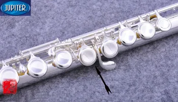 Taivano JUPITERIS JFL-700E 16 Skyles Uždarytas C Klavišą Fleita Cupronickel Sidabrinė flauta skersinės instrumentos musicales Atveju