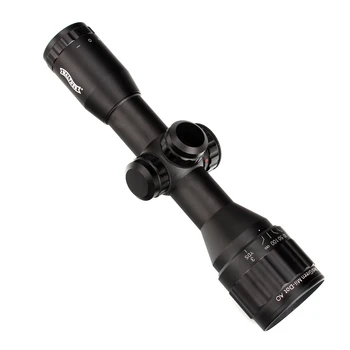 Taktinis Optinį Taikiklį Šautuvas taikymo Sritis 6x32 AO Mini Mil-Dot dviejų Spalvų Apšviestas Tinklelis Medžioklės Riflescope Optika