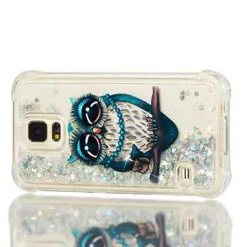 Telefono dėklas Ant SAMSUNG Galaxy S5 Neo SM-G903F Blizgučiai Quicksands Diamond S5 Apima 