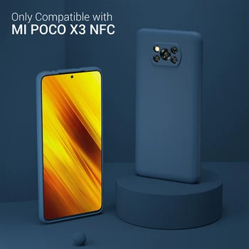 Telefoną Atveju Poco x3 NFC Atveju, Padengti Minkštos TPU Silikono Pilna Apsauga Bamperis Matinis Dangtelis Xiaomi Poco x3 Priedai