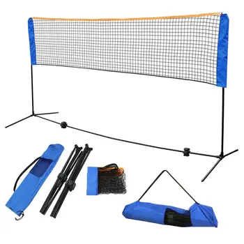 Teniso Badmintono 10 Pėdų Aukščio Tinklinis Net Stovėti Rėmo & Carry Bag