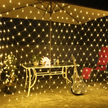 Thrisdar 6X4M 672 LED Kalėdų Grynasis Akių Šviesos Girlianda Lauko Sodo Vestuvių Šventė Užuolaidų Langą Varveklis Pasakų Šviesos