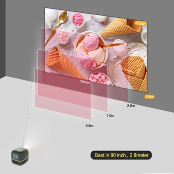 Thundeal L1 Mini Projektorius 1000Lumen Nešiojamų Proyector 1080P Full HD Video 3D Projektorių Namų Kino Beamer Vaikų Vaikų Dovanų